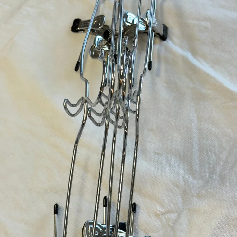 VGT Rubbermaid Metal Shirt Pant Skirt Clip Hangers Add-on Hook Stackable LOT 5